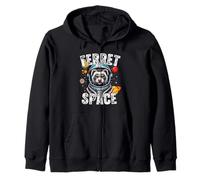 Funny Ferret Designs « Ferret In Space » pour les amateurs de furet Sweat à Capuche