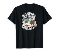 Funny Ferret Dooking My Way Through Life Cartoon T-Shirt