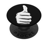 Funny Finger Thumbs Up - Pouce vers Le Haut PopSockets PopGrip Adhésif