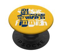 Funny Finland Rien ne me Fait Peur, ma Femme est finlandaise PopSockets PopGrip Adhésif