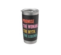 Funny First Name Design for Women - Promise Gobelet isotherme en acier inoxydable double paroi