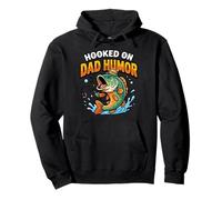 Funny Fishing Dad Hooked on Father's Day for Husband Sweat à Capuche