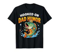 Funny Fishing Dad Hooked on Father's Day for Husband T-Shirt