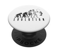 Funny Fishing Evolution Pêcheur, Papa, Fête des Pères, Poisson PopSockets PopGrip Adhésif