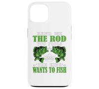 Funny Fishing King Citation Hand Me The Rod Coque pour iPhone 13