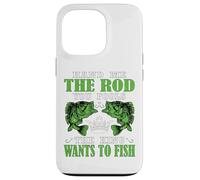 Funny Fishing King Citation Hand Me The Rod Coque pour iPhone 13 Pro