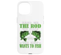 Funny Fishing King Citation Hand Me The Rod Coque pour iPhone 15