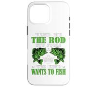 Funny Fishing King Citation Hand Me The Rod Coque pour iPhone 16 Pro Max