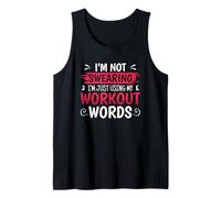 Funny Fitness I'm Not Swear I'm Using My Workout Words Débardeur