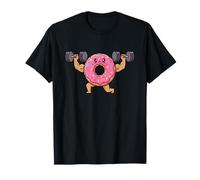 Funny Fitness Workout Gym Weightlifing Donut Lover T-Shirt