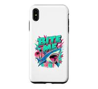 Funny Florida Retro Bite Me Shark Coque pour iPhone XS Max