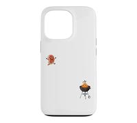 Funny Flying Steak BBQ Grilling Coque pour iPhone 13 Pro