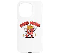 Funny Food, Good Mood, Fast Food Finger Chips, French Fries Coque pour iPhone 15 Pro