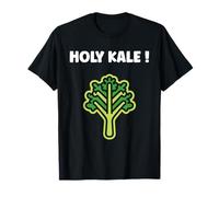 Funny Food Vegetable Minimalist Simple Holy Kale T-Shirt
