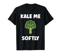 Funny Food Vegetable Minimalist Simple Softly Kale T-Shirt