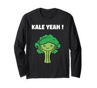 Funny Food Vegetable Minimalist Simple Yeah Kale Manche Longue