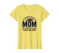 Funny Football Mom : ma joueuse préférée m'appelle Maman T-Shirt, Femme, Citron, S