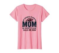 Funny Football Mom : ma joueuse préférée m'appelle Maman T-Shirt, Femme, Rose, XXL