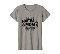 Funny Football Mom : Plus bruyante Que Les Mamans ordinaires T-Shirt, Femme, Ardoise, XL