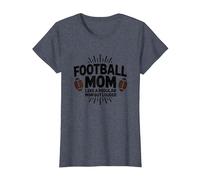 Funny Football Mom : Plus bruyante Que Les Mamans ordinaires T-Shirt, Femme, Bleu Chiné, XXL