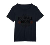 Funny Football Mom : Plus bruyante Que Les Mamans ordinaires T-Shirt, Femme Grandes Tailles, Noir, 6X