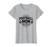 Funny Football Mom : Plus bruyante Que Les Mamans ordinaires T-Shirt, Femme, Gris Chiné, 3XL