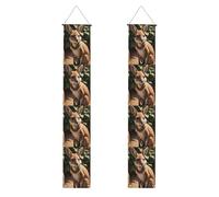 Funny For Kangaroo Zoo Print 2025 Bannière de porche de remise de diplôme, décorations de félicitations, fournitures de fête, panneau de porche