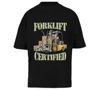 Funny Forklift Operator Forklift T-Shirt Oversize Unisexe Noir Baggy Tee