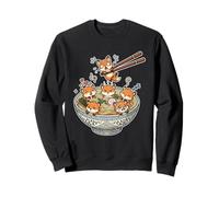 Funny Fox Bol à Ramen Mignon Dessin animé Renard Kawaii Sweatshirt
