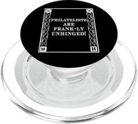 Funny Frank-LY Unhinged Pun Stamp Collecting Collector PopSockets PopGrip pour MagSafe