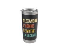 Funny French First Name Design - Alexandre Gobelet isotherme en acier inoxydable double paroi