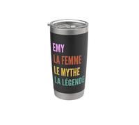 Funny French First Name Design - Emy Gobelet isotherme en acier inoxydable double paroi