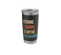Funny French First Name Design - Étienne Gobelet isotherme en acier inoxydable double paroi