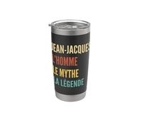 Funny French First Name Design - Jean-Jacques Gobelet isotherme en acier inoxydable double paroi