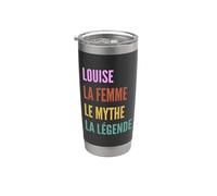 Funny French First Name Design - Louise Gobelet isotherme en acier inoxydable double paroi
