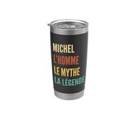 Funny French First Name Design - Michel Gobelet isotherme en acier inoxydable double paroi