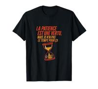 Funny French Quote Hourglass Speed Graphic T-Shirt