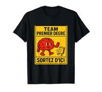 Funny French Team premier degré Cartoon Print T-Shirt