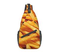 Funny Fries Pattern Sling Bag Randonnée Daypack Crossbody épaule Sac à Dos Voyage Poitrine Pack pour Hommes Femmes