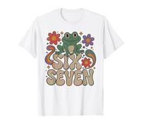 Funny Frog 67 Science Biology Teacher Blague Six Seven Brain T-Shirt