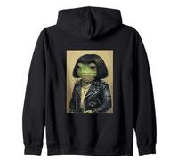 Funny Frog Bob Coupe de Cheveux Meme Rock and Roll Lover Sweat à Capuche