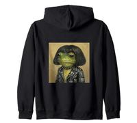 Funny Frog Bob Coupe de Cheveux Meme Rock and Roll Lover Sweat à Capuche