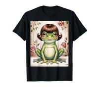 Funny Frog Bob Haircut Meme Humor Whimsical Frog Bob T-Shirt