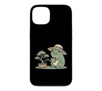 Funny Frog Bonsai Gardening Japanese Style Plant Lover Coque pour iPhone 13