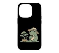 Funny Frog Bonsai Gardening Japanese Style Plant Lover Coque pour iPhone 14 Pro