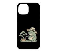 Funny Frog Bonsai Gardening Japanese Style Plant Lover Coque pour iPhone 15