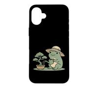 Funny Frog Bonsai Gardening Japanese Style Plant Lover Coque pour iPhone 16 Plus