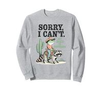 Funny Frog Cowpoke Sorry I Can't My Brain is Buffering Sweatshirt