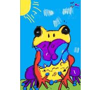 funny frog crazy frog colourful notebook