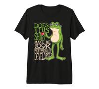 Funny Frog : Est-ce Que ça me Donne l'air d'avoir évolué sur T-Shirt Haut de Gamme